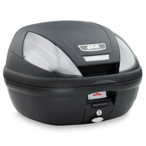 GIVI Kufer centralny E370 Tech monolockCZARNY MAT + SZARE ODBLASKI