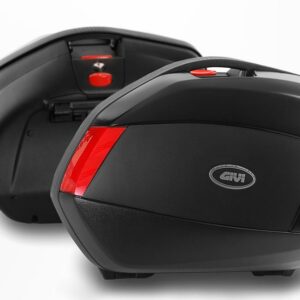 GIVI V35N kufry boczne kompletCZARNE, czerwone odblaski, 2 x 35 l